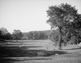 Tennis courts, Franklin Park, Boston, Mass., c1906. Creator: Unknown.