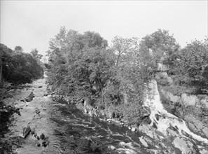 Wappinger's falls above the bridge, Poughkeepsie, N.Y., c1906. Creator: Unknown.
