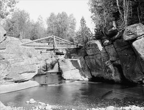 Upper falls of the Ammonoosuc, White Mts., N.H., c1906. Creator: Unknown.