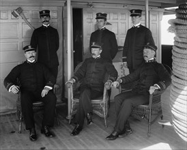 U.S.S. Vixen, Capt. and officers, between 1890 and 1901. Creator: Unknown.