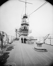 U.S.S. Brooklyn, forecastle deck, between 1896 and 1901. Creator: Unknown.