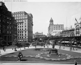 Washington St. from Fulton, Brooklyn, N.Y., between 1900 and 1920. Creator: Unknown.