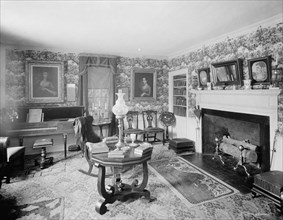 The Parlor, Thomas Bailey Aldrich Memorial, Portsmouth, N.H., between 1900 and 1920. Creator: Unknown.