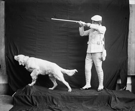 Flushed Billy in hunting pose, between 1900 and 1920. Creator: Unknown.