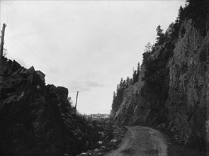 Gate of Crawford Notch from below, White Mountains, c1900. Creator: Unknown.