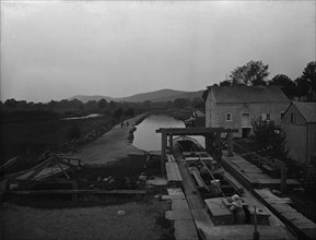 Morris and Essex Canal at Waterloo, N.J., c1900. Creator: Unknown.