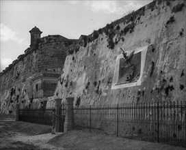 Havana, Cuba, execution wall in Cabanas, between 1890 and 1906. Creator: Unknown.