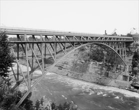 Grand Trunk Ry. Steel Arch (i.e. Whirlpool Rapids) Bridge, Niagara, between 1897 and 1899. Creator: Unknown.