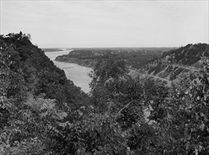 Niagara gorge from near Queenstown [sic] Heights, N.Y. [and Canada], between 1890 and 1899. Creator: Unknown.