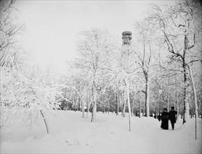 Prospect Park, Niagara, in winter, between 1880 and 1901. Creator: Unknown.