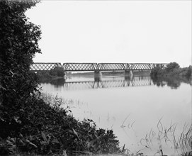 Rock River Bridge near Nelson, Ill., c1898. Creator: Unknown.