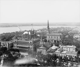 Madison, Wis., panorama from Capitol dome, between 1880 and 1899. Creator: Unknown.