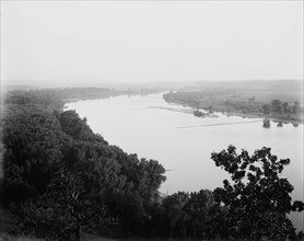 St. Paul, Minn., the Mississippi from the Indian mounds, between 1880 and 1899. Creator: Unknown.