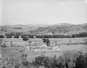 West from Bartlett Tower, Dartmouth Park, Hanover, N.H., ca 1900. Creator: William H. Jackson.