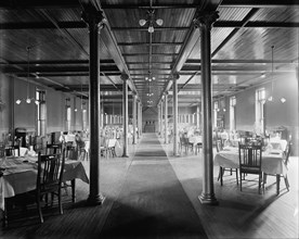 Alma Sanitarium, dining room, Alma, Mich., between 1900 and 1910. Creator: William H. Jackson.