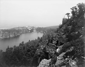 Lake Mohonk Mountain House, N.Y., from near Sky Top, between 1895 and 1910. Creator: Unknown.