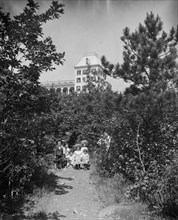 Garden path at Hotel Kaaterskill, Catskill Mts., N.Y., between 1895 and 1910. Creator: Unknown.