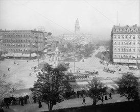 Cadillac Square and County Bldg., Detroit, Mich., between 1902 and 1910. Creator: Unknown.