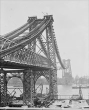 New East River bridge (Williamsburg Bridge) from Brooklyn, New York, N.Y., between 1900 and 1906. Creator: Unknown.