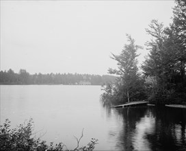 Loon Lake and Chase's Hotel, Adirondack Mts., N.Y., between 1900 and 1910. Creator: Unknown.