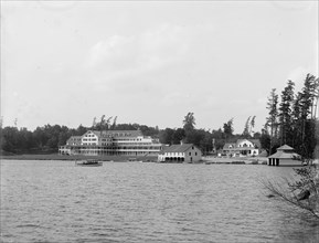 Paul Smith's from island, Lower St. Regis Lake, Adirondack Mtns., N.Y., between 1900 and 1910. Creator: Unknown.