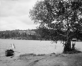 Lower Saranac Lake, the Hotel Ampersand, Adirondack Mtns., N.Y., between 1900 and 1910. Creator: Unknown.