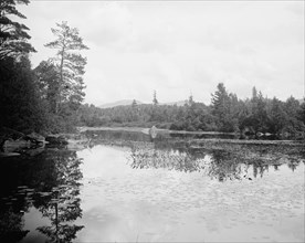Saranac River below Bartlett's carry, Adirondack Mts., N.Y., between 1900 and 1910. Creator: Unknown.