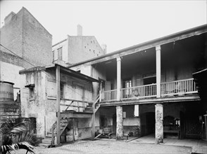 Old Spanish courtyard, New Orleans, Louisiana, between 1900 and 1910. Creator: Unknown.