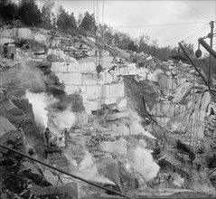Republic Marble quarry, near Knoxville, Tenn., between 1900 and 1910. Creator: Unknown.