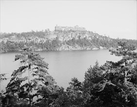 Cliff House from across the lake, Lake Minnewaska, N.Y., between 1900 and 1905. Creator: Unknown.