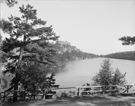 Cliff House from Sunset Rock, Lake Minnewaska, N.Y., between 1900 and 1905. Creator: Unknown.