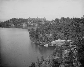 Looking north from Cliff House, Lake Minnewaska, N.Y., between 1900 and 1905. Creator: Unknown.