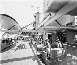 U.S.S. Kentucky, superstructure deck, 1900 or 1901. Creator: Unknown.