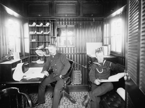 U.S.S. Newark, executive officer's office, between 1891 and 1901. Creator: Unknown.
