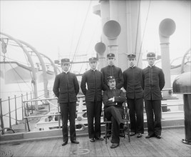U.S.S. Newark, junior officers, between 1891 and 1901. Creator: Unknown.