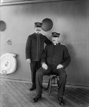 U.S.S. Oregon, warrant officers, between 1896 and 1901. Creator: Unknown.