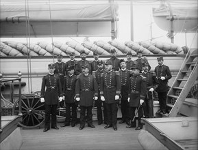 U.S.S. Pensacola, officers, between 1890 and 1901. Creator: Unknown.