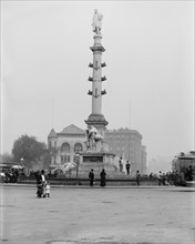 Columbus Monument, New York, ca 1900. Creator: Unknown.