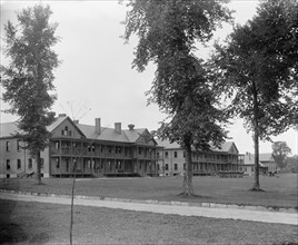 The Barracks, Fort Brady, Sault Ste. Marie, Mich., between 1900 and 1910. Creator: Unknown.