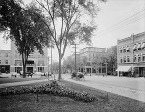 Corner of Main and St. Paul streets, Burlington, Vt., c.between 1910 and 1920. Creator: Unknown.
