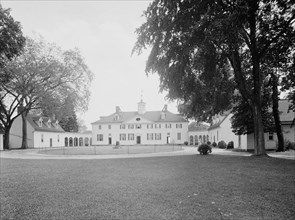 West view of the mansion at Mt. Vernon, c.between 1910 and 1920. Creator: Unknown.