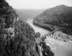New River canyon, Gauley, W. Va., c.between 1910 and 1920. Creator: Unknown.