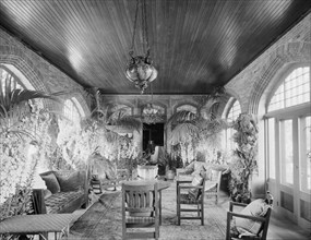 Interior of the loggia, country home of W.E.S. Griswold, Lenox, Mass., c.between 1910 and 1920. Creator: Unknown.