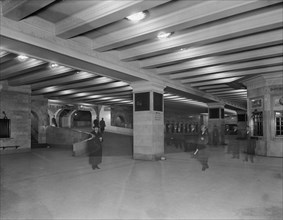 Suburban concourse with ramp, Grand Central Terminal, N.Y. Central Lines, New York, c1910-1920. Creator: Unknown.