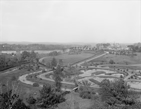 Laurel Hill and aquatic gardens, Forest Park, Springfield, Mass., c.between 1910 and 1920. Creator: Unknown.