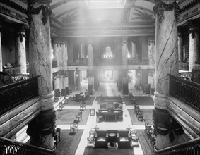 Lobby, Jefferson Hotel, Richmond, Va., c.between 1910 and 1920. Creator: Unknown.