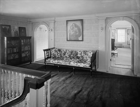 Interior, upper hall, New York City, between 1900 and 1910. Creator: Unknown.
