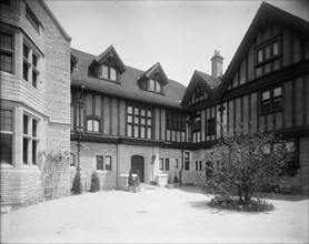 Edward C. Walker residence, court yard, Walkerville, Ont., between 1906 and 1915. Creator: Unknown.
