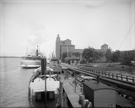 Ferry landing, Walkerville, Ont., between 1905 and 1915. Creator: Unknown.