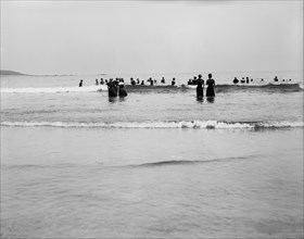Surf bathing, between 1900 and 1905. Creator: Unknown.